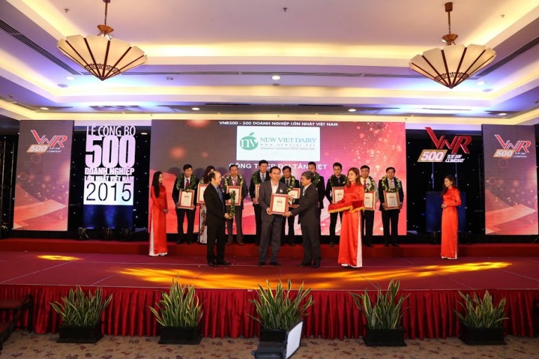 New Viet Dairy (Cong ty Co Phan Dai Tan Viet) belongs to top 50 largest enterprises in Vietnam in 2015