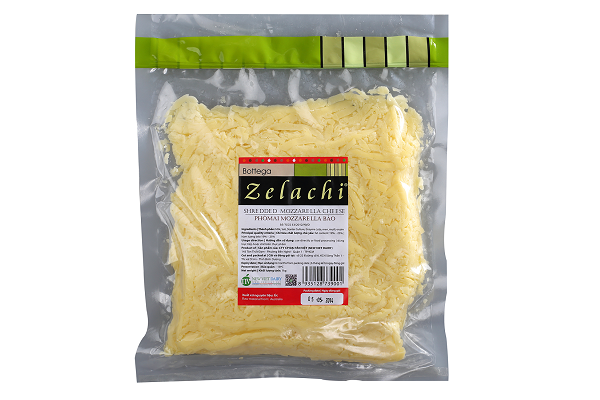 Bottega Zelachi Shredded Mozza Cheese