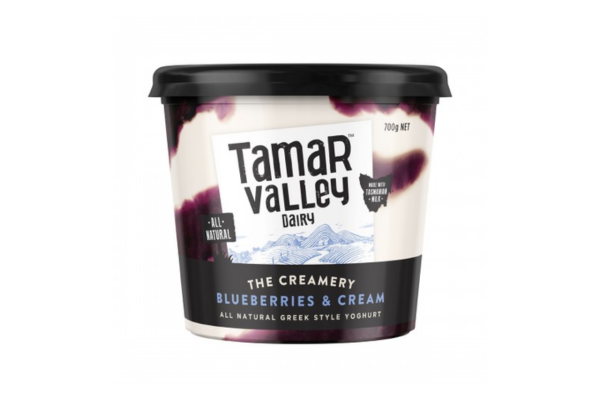 TAMAR VALLEY GREEK YOGURT BLUEBERRIES & CREAM 700G